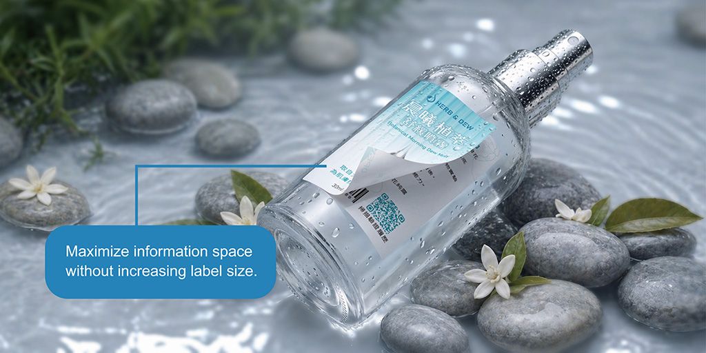 Dual-Layer Three-Sided Color Printing Labels